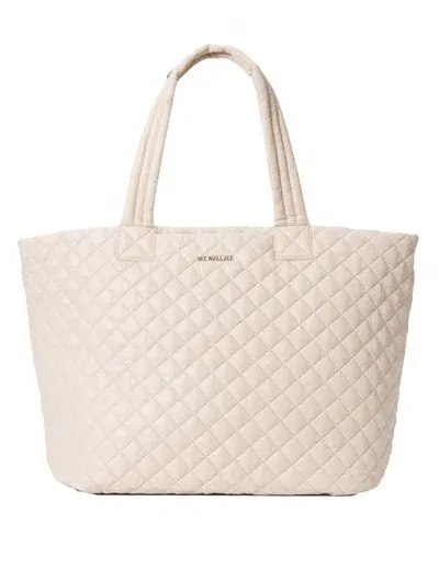 Mz Wallace Large Metro Tote Deluxe In White