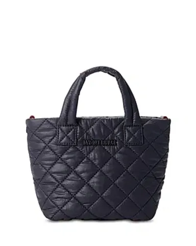 Mz Wallace Petite Metro Deluxe Tote In Black/matte Black