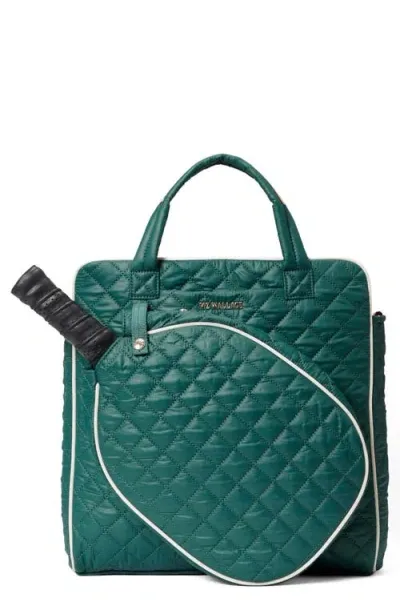 Mz Wallace Quilted Pickleball Tote In Green