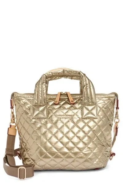 Mz Wallace Small Sutton Deluxe Tote In Gold