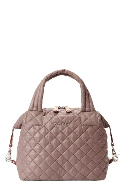 Mz Wallace Small Sutton Deluxe Tote In Mauve/silver