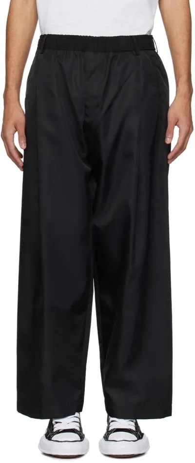 N.hoolywood Black Tucked Easy Trousers