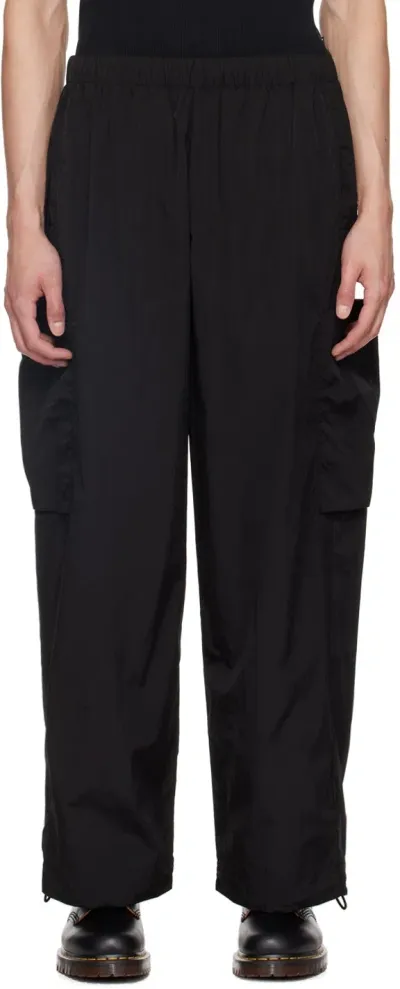 N.hoolywood Black Wide-leg Cargo Pants