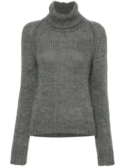 N°21 Cut-out Sweater In Grey