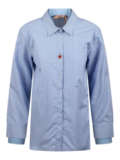 N°21 Double Layer Shirt In Blue