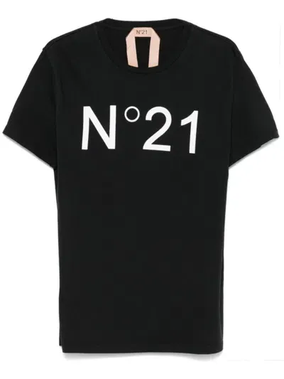 N°21 Logo-print T-shirt In Black