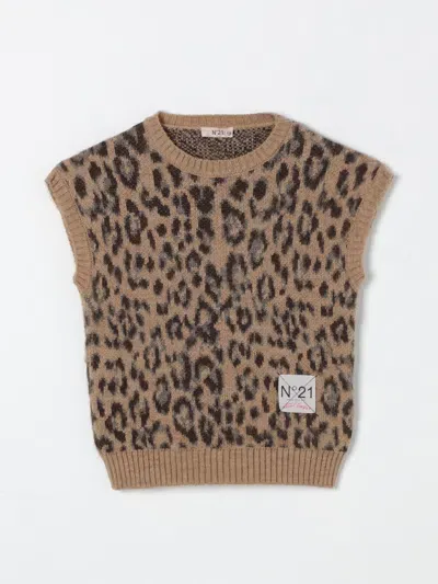 N°21 Sweater N° 21 Kids Color Beige