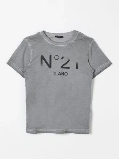 N°21 T-shirt N° 21 Kids Color Grey In Grau