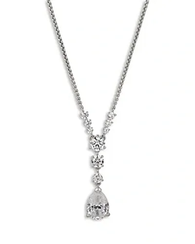 Nadri Halle Pendant Necklace In Silver