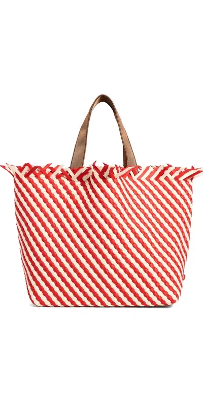 Naghedi Havana Striped Large Tote Amalfi