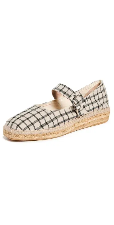 Naguisa Miru Black Check Espadrille