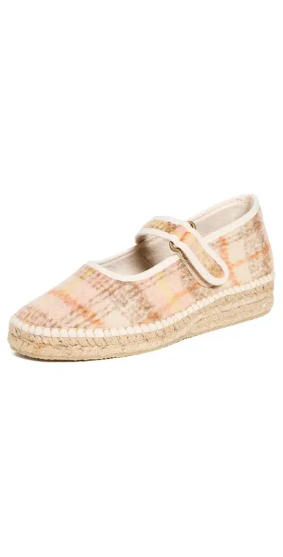 Naguisa Talo Wool Espadrilles Multi Beige