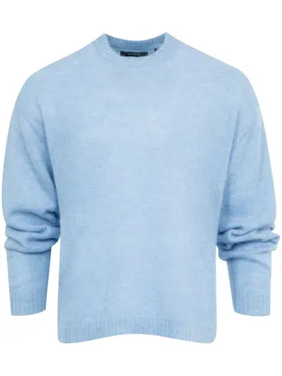 Nahmias Boxy Knitted Jumper In Blue