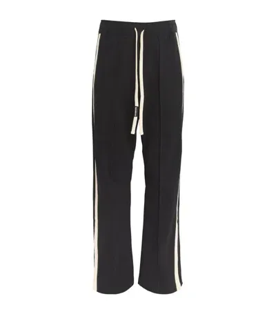 Nahmias Side-stripe Appliqué Jogger Trousers In Black