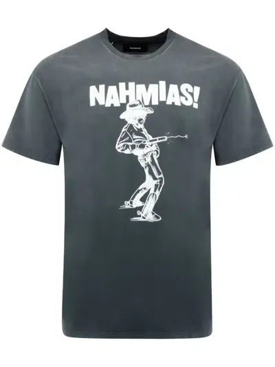 Nahmias Reach For The Sky T-shirt In Dark Grey