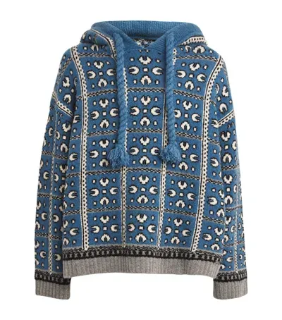 Nahmias Tile Print Baja Hoodie In Blue