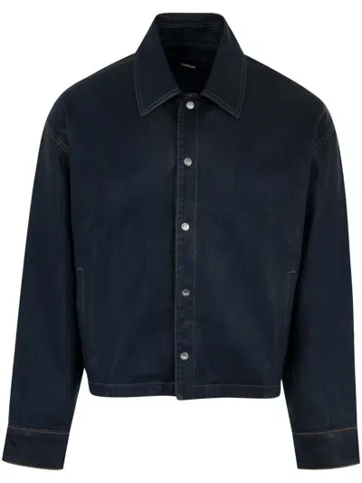 Nahmias Waxed Denim Miracle Worker Jacket In Blau