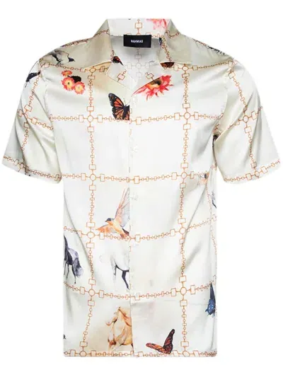 Nahmias Wildlife Shirt In Neutrals