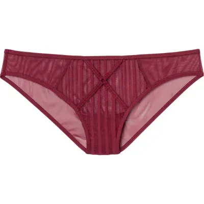 Naia Holly Bikini Panties In Dark Red