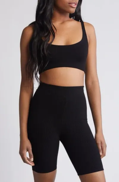 Naked Wardrobe Bae-sic Crop Tank Top In Black