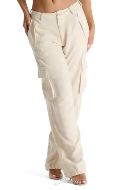 Naked Wardrobe Cargo Pants In Cream