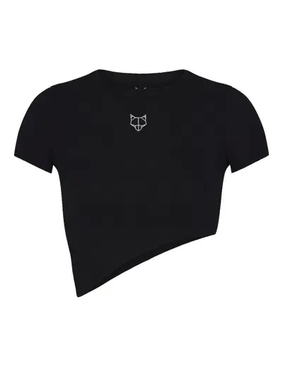 Naked Wolfe Asymmetrical Crop In Black