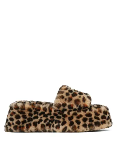 Naked Wolfe Ivy Shearling Leopard Print In Leopard Print-shearling