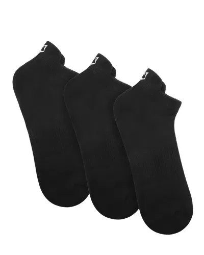 Naked Wolfe Man 3 Pack Mens Egyptian Cotton Ankle Socks Black