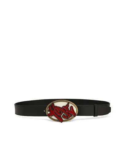 Naked Wolfe Man Kosa Belt Black Leather