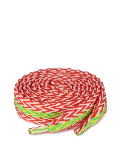 Naked Wolfe Man Slide Laces Zig Zag Orange/green In Red