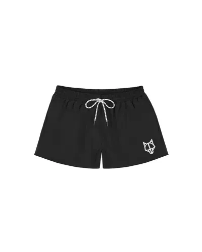 Naked Wolfe Man Wolfe Head Swim Shorts Black