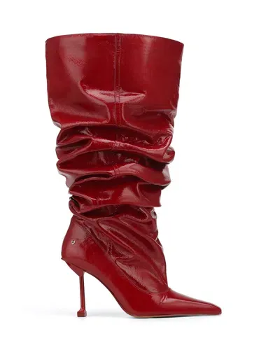 Naked Wolfe Vern Crinkle Patent Leather Red In Red-patent Leather