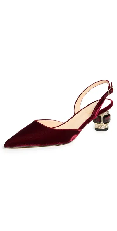 Nalebe Aurum Slingbacks Maroon