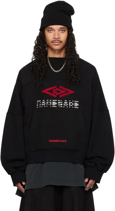 Namesake Black Chester Pullover Hoodie In Euphoric Black