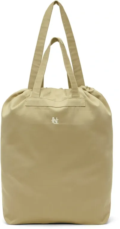 Nanamica Beige Chino Tote In Kk Khaki