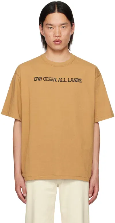 Nanamica Brown 'ooal' T-shirt In Mo Mocha