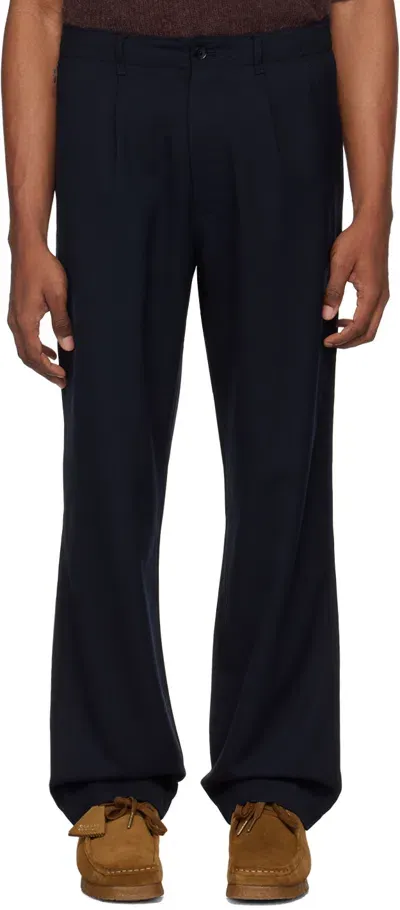 Nanamica Navy Club Trousers In N Navy