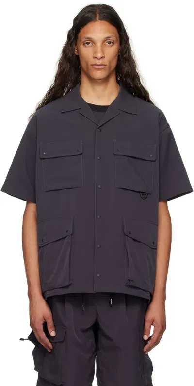 Nanga Black Dot Air Shirt In Blk