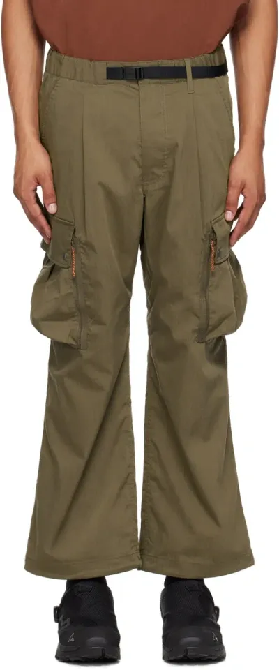 Nanga Khaki Hinoc Cargo Pants In Amg