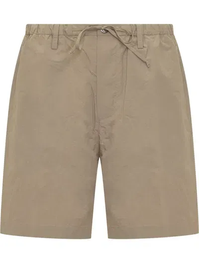 Nanushka Olin Cotton-blend Shorts In Beige