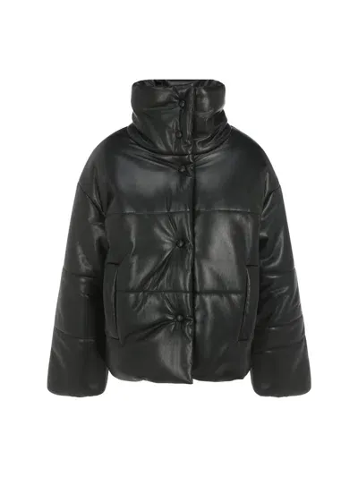 Nanushka Hide Down Jacket In Nero