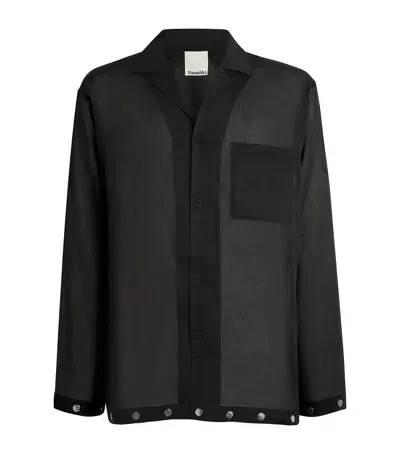 Nanushka Metal Rivet Jelmer Shirt In Black