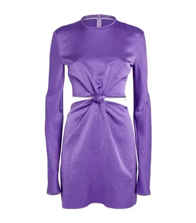 Nanushka Nan M Tazia Mini Dress Iris In Purple