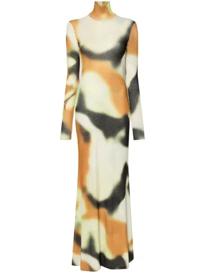 Nanushka Nemy Maxi Dress In Smudged Graffiti