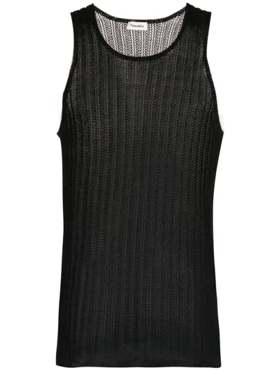 Nanushka Round-neck Vest Top In Black