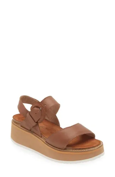 Naot Crepe Platform Sandal In Brown