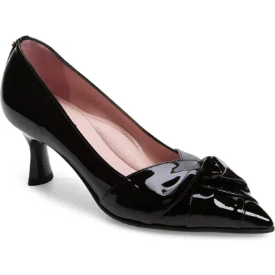 Naot Harlow Pointed Toe Pump In Black Classic Patent