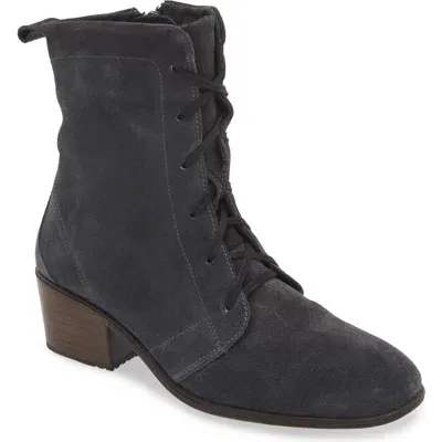 Naot Majesty Lace-up Boot In Charcoal Suede