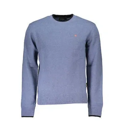 Pre-owned Napapijri Blauer Pullover Mit Gesticktem Rundhalsausschnitt In Default