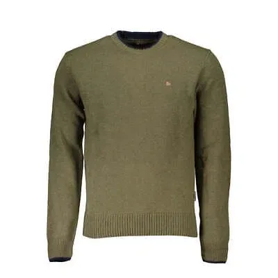 Pre-owned Napapijri Eleganter Grüner Pullover Mit Rundhalsausschnitt In Default